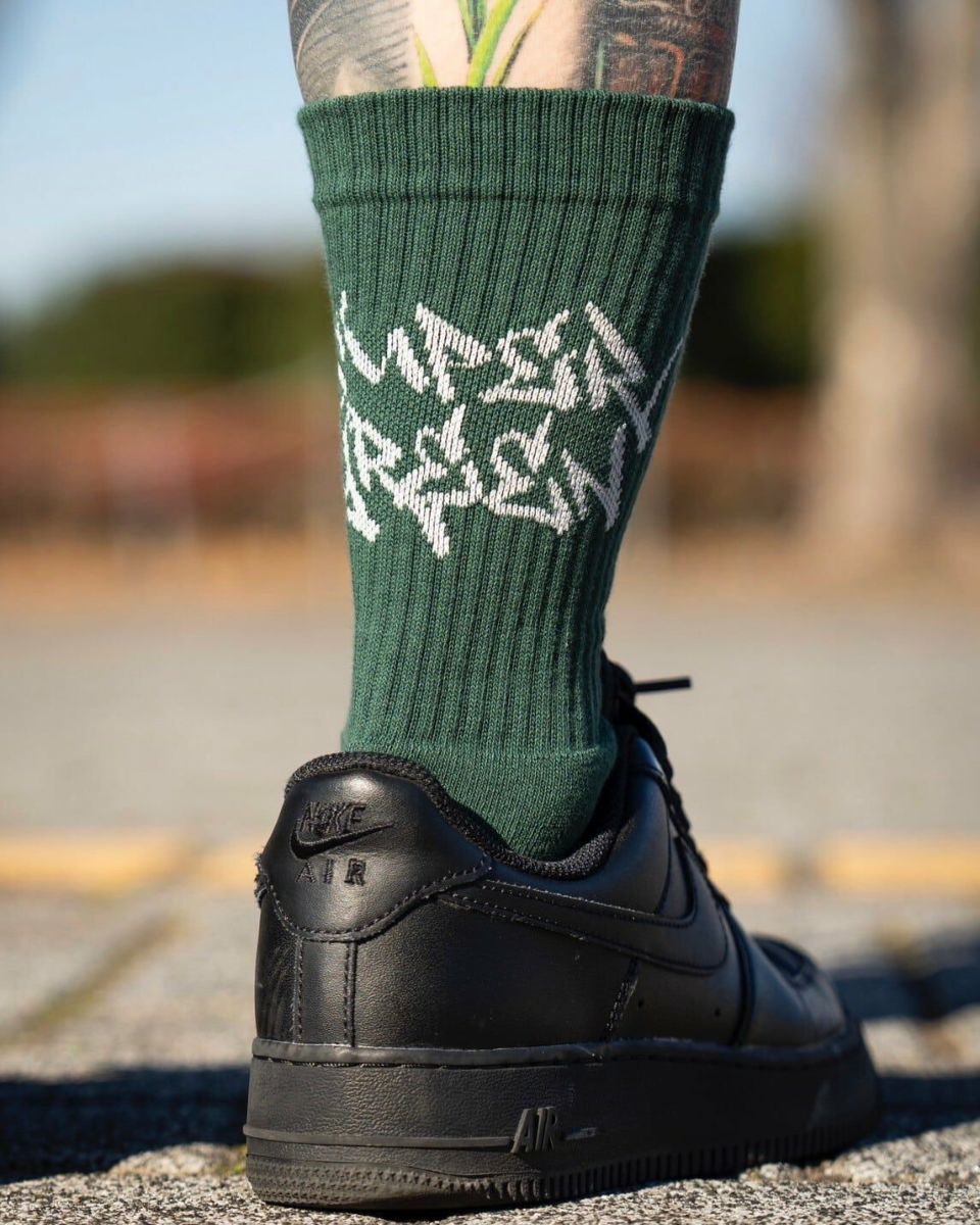 cpfm ソックス　グリーン　Lサイズ STANCE SOX/スタンスソックス】2022SP「Crew Socks”HOMER