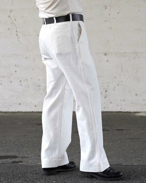 40s U.S. M45 Pants（White）