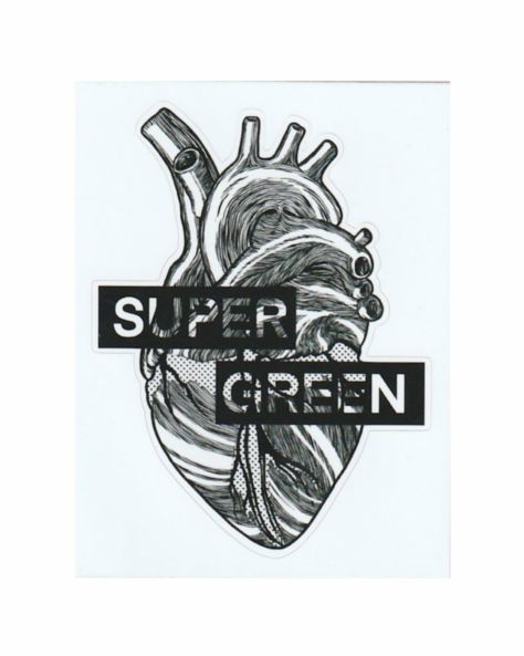 HEART Die cut sticker