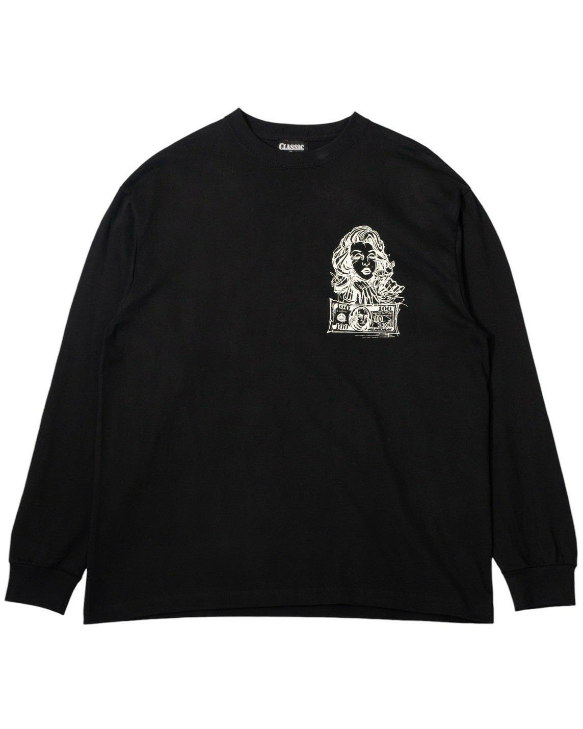 Marilyn L/S T-shirt（Black） | Classic clothing