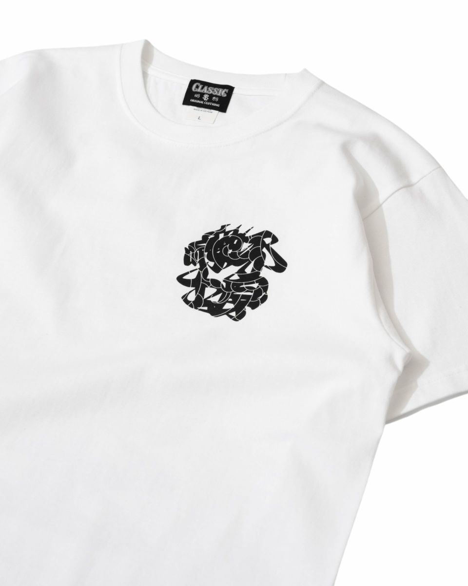 不良紳士KUMOUZU S/S T-shirt（White） | Classic clothing