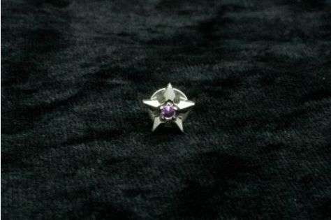 F.A.L  ゴシックスターSピアス　アメジスト