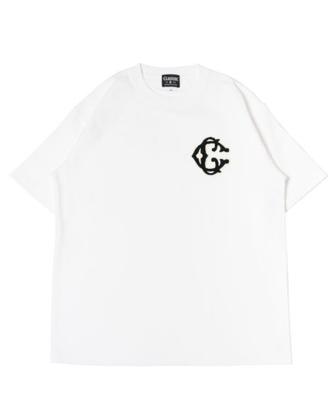 Classic【C】Logo wappen S/S T-shirt（White）
