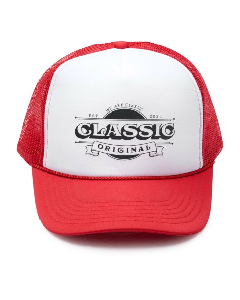 Flag Mesh Cap（Red×White）