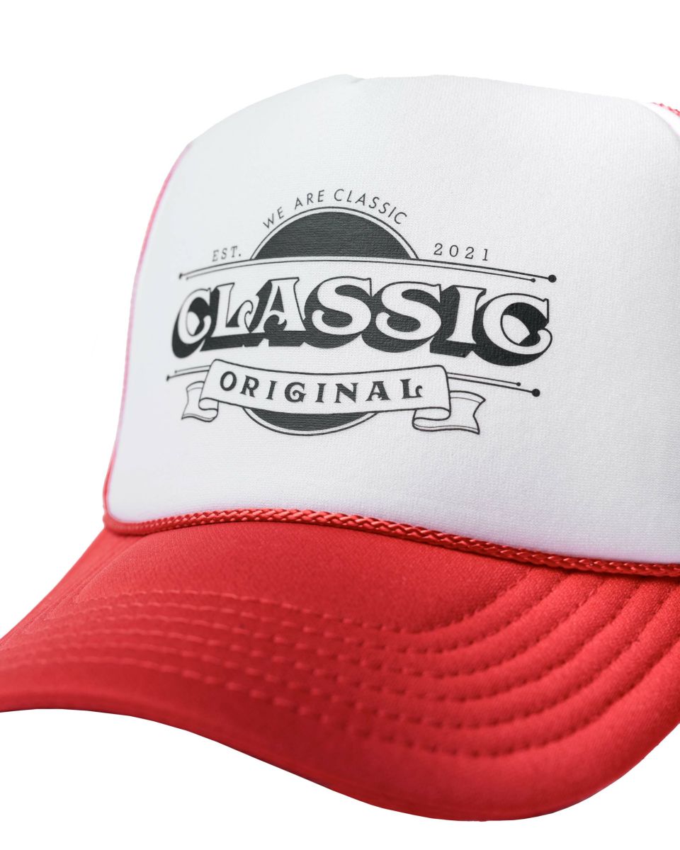 Flag Mesh Cap（Red×White） | Classic clothing