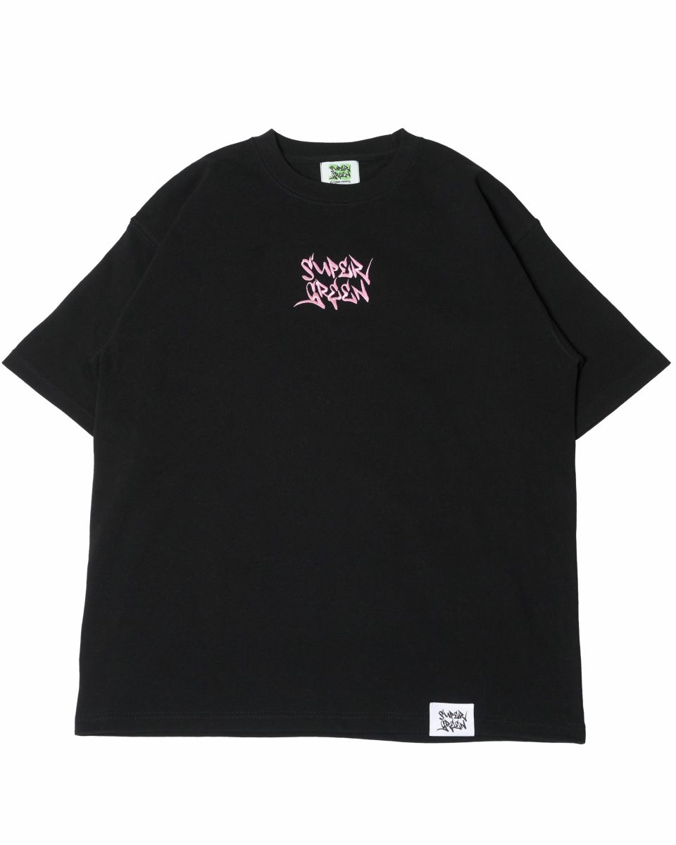 SG Letter embroidery T-shirt（Black） | Classic clothing