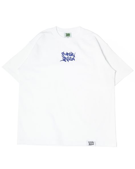 SG Letter embroidery T-shirt（White）