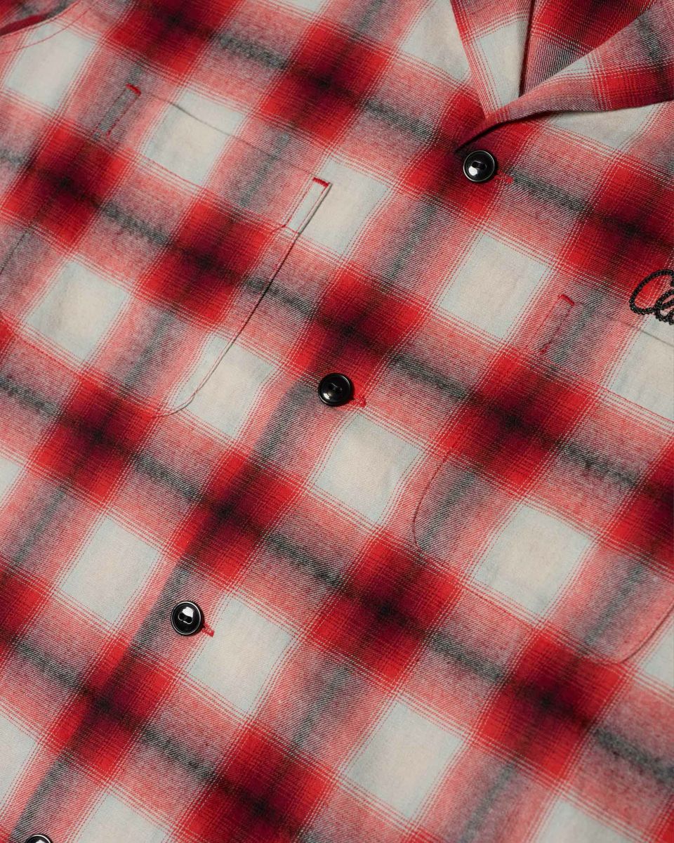 OG Ombre Check Shirt（Red） | Classic clothing