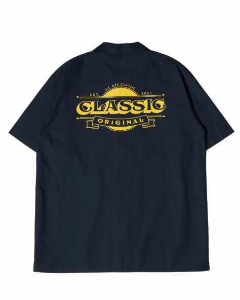 Flag S/S Shirt  (Navy)