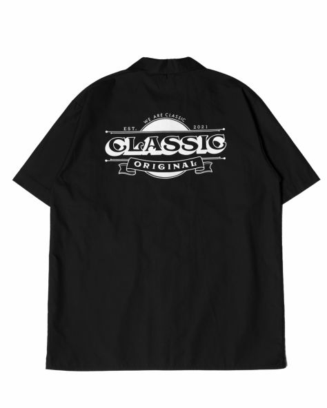 Flag S/S Shirt  (Black)