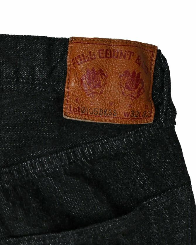 0105BKSS Wide Black Selvedge Denim(Super Smooth) | Classic