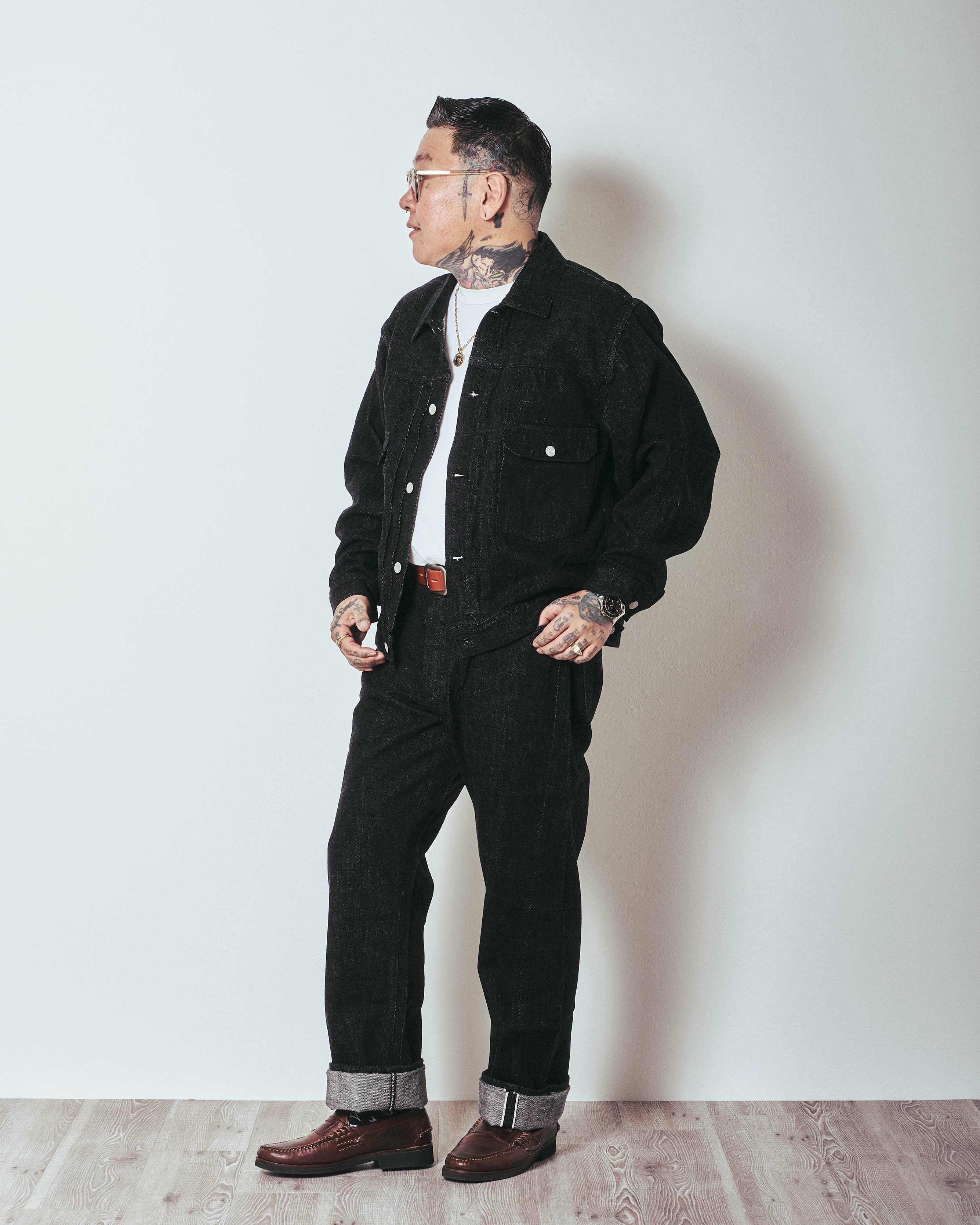 パンツ 1101BKSS Wide Black Selvedge Denim 2025AW] 1101BKSS Straight Black Selvedge Denim(Super Smooth