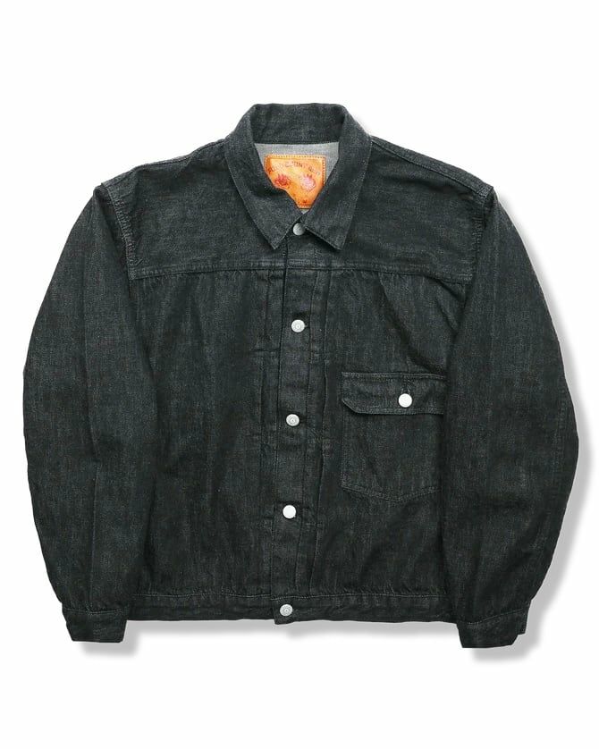 超希少　完売品　短丈　BACYKISM black denim jacket 2107BKSS Type 1 Black Denim Jacket (Super Smooth) | Classic clothing