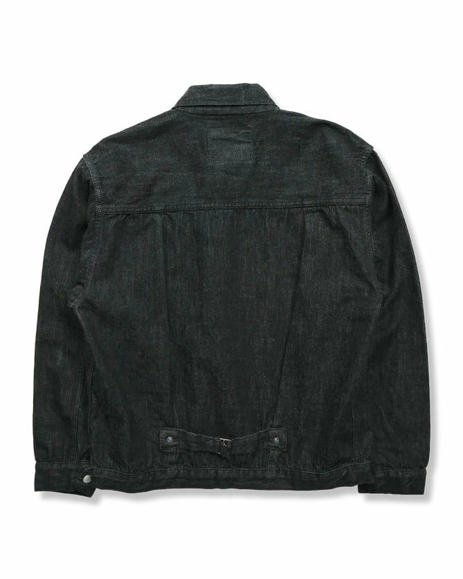 2107BKSS Type 1 Black Denim Jacket (Super Smooth) | Classic