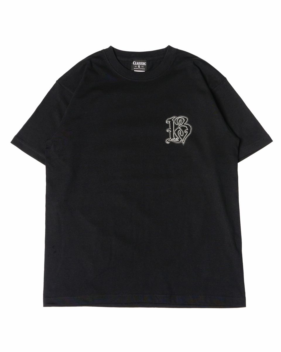 13 S/S T-shirt（Black） | Classic clothing