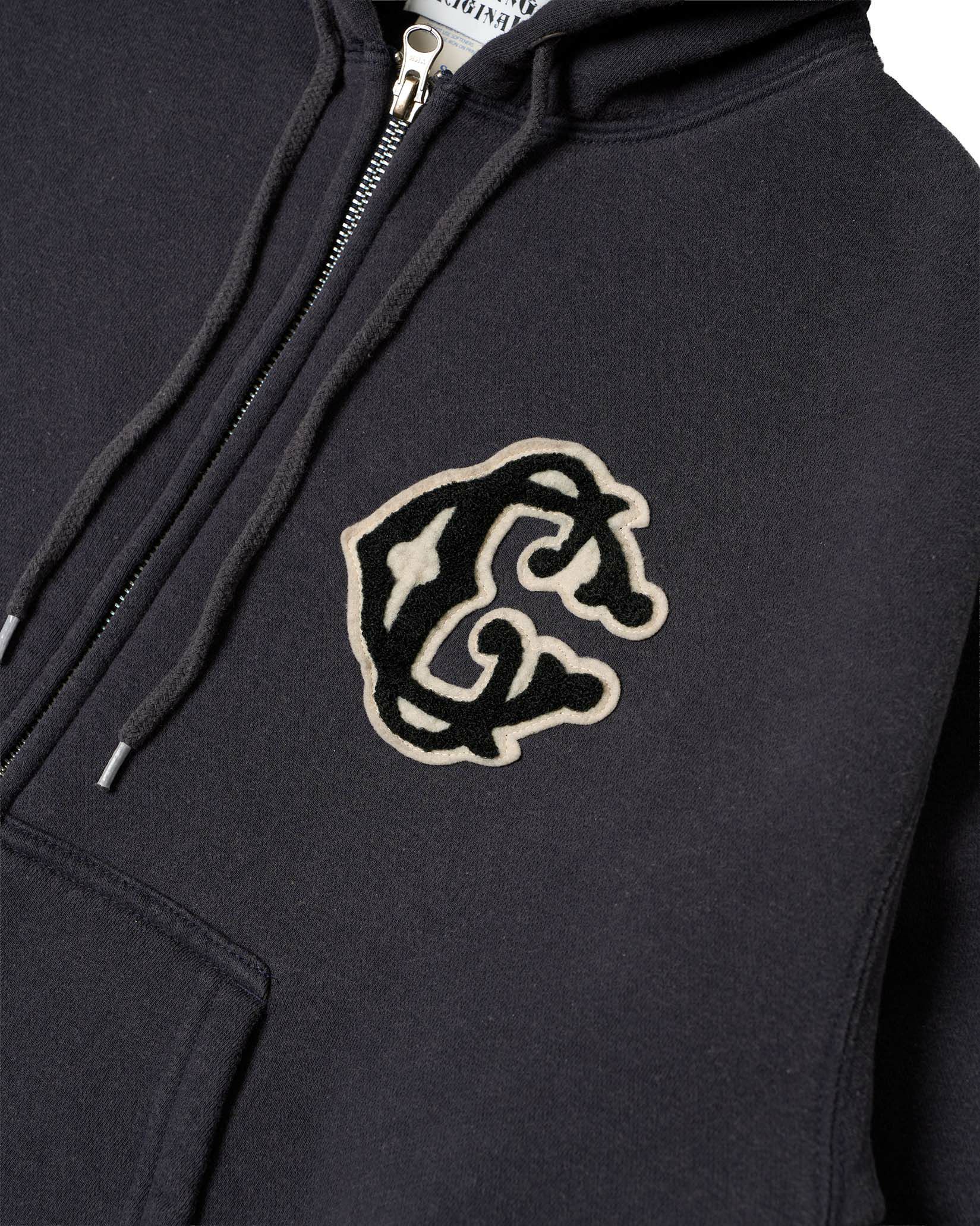 Classic【C】Logo wappen Zip Hoodie（for Denim） | Classic clothing